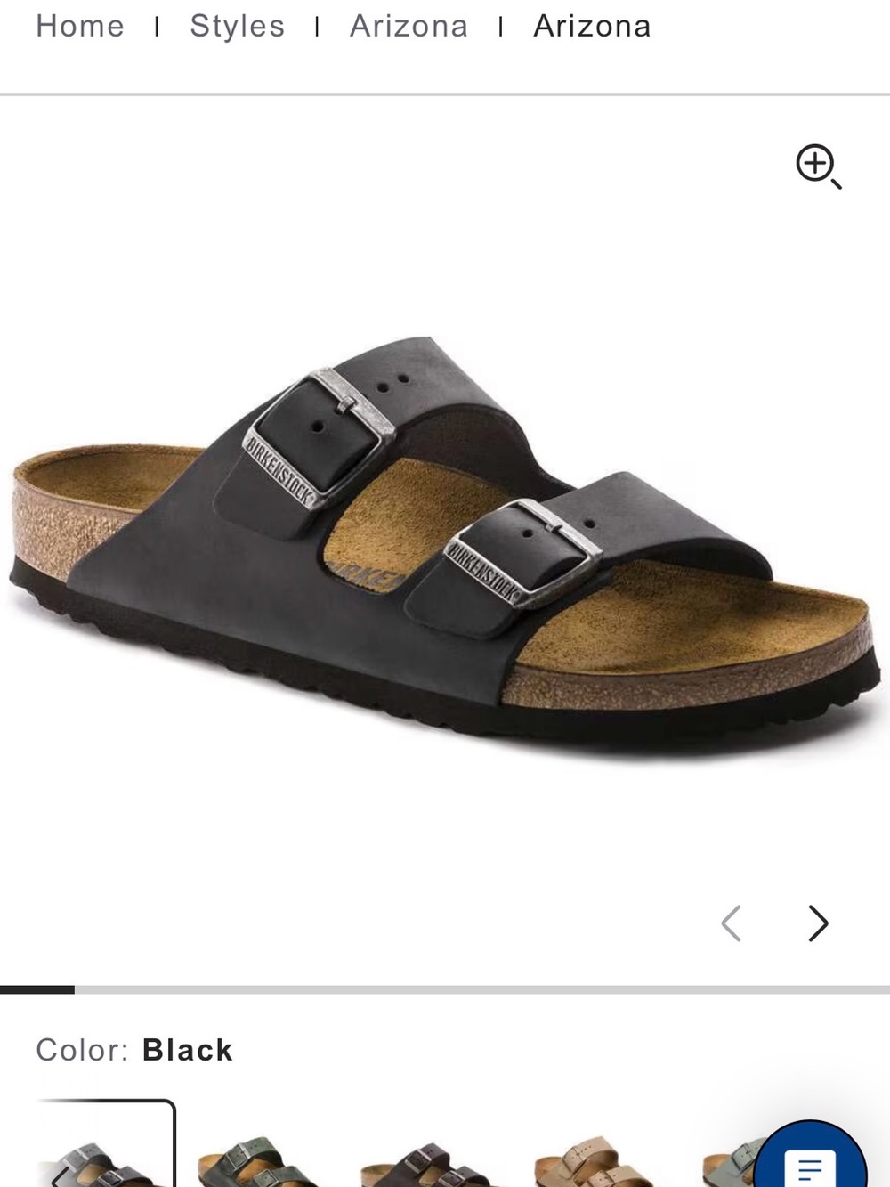 NWT Birkenstock Black Two-Strap Men’s Slide Sandal Sz 43